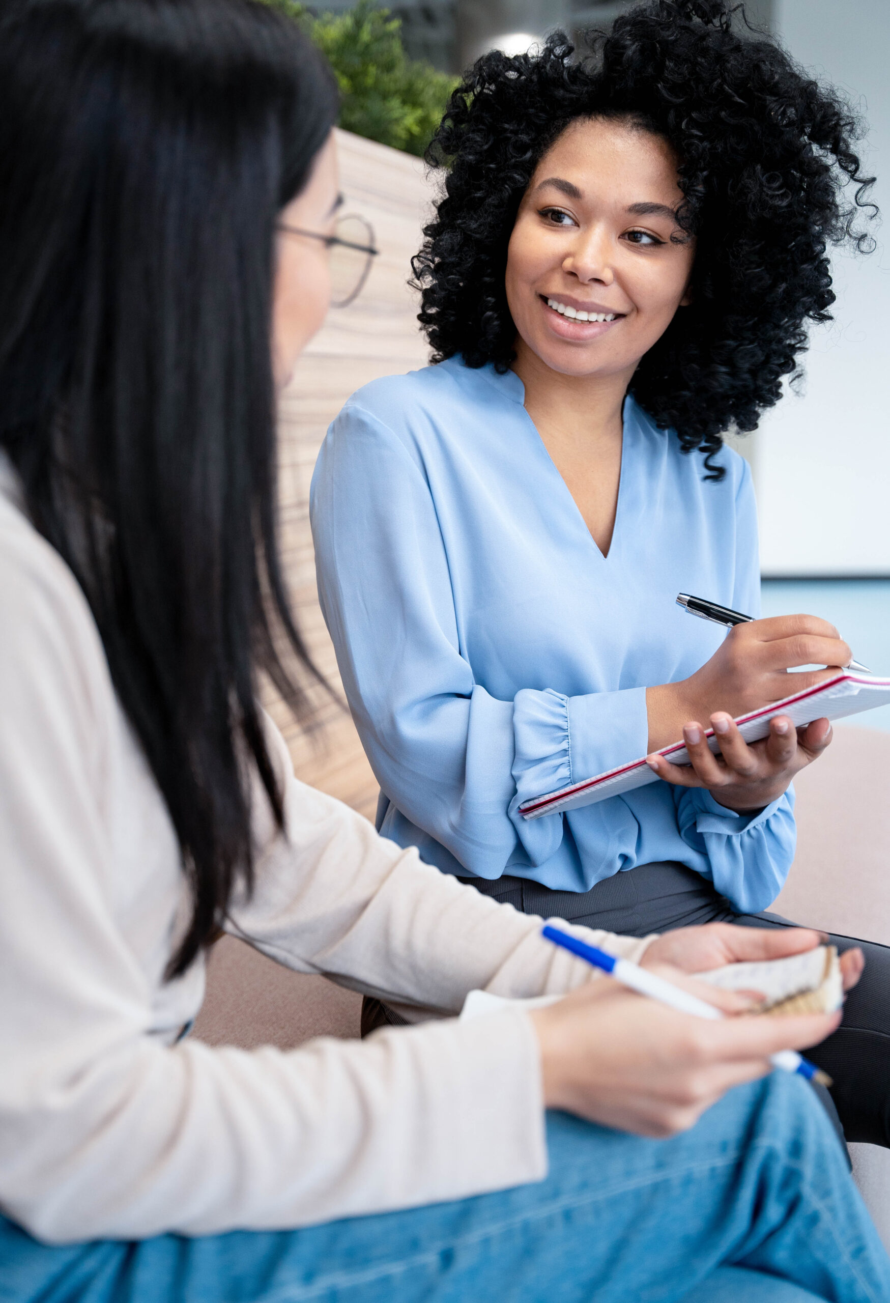 Healthcare professionals collaborating